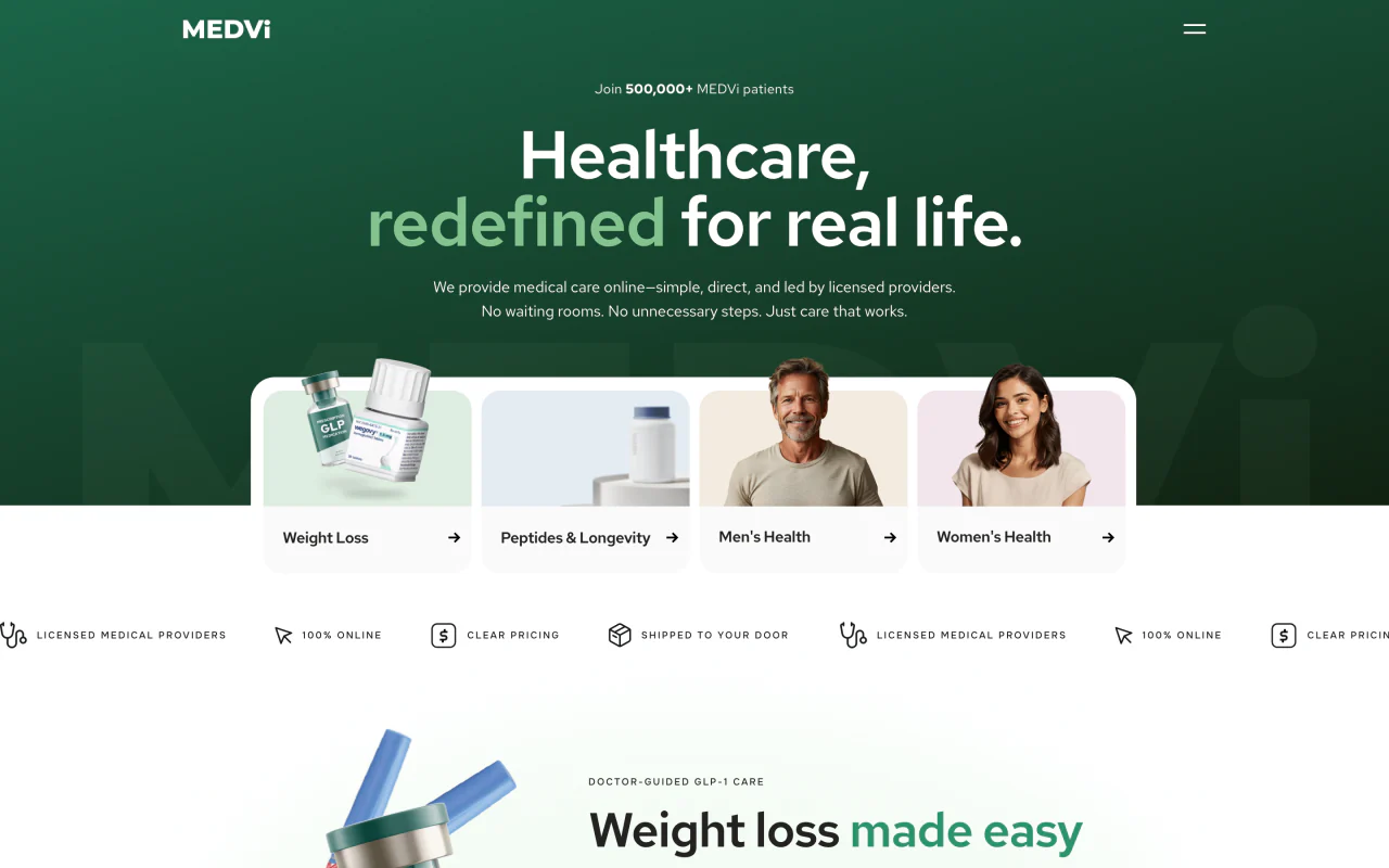 MEDVi homepage